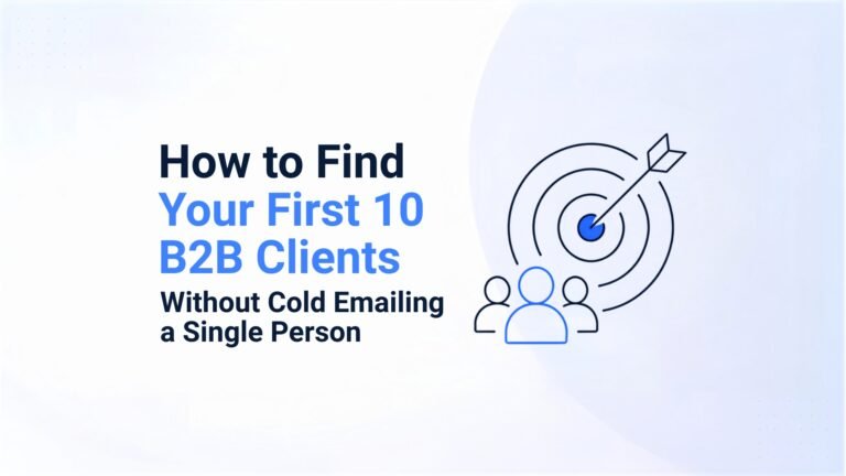 find B2B clients without cold email